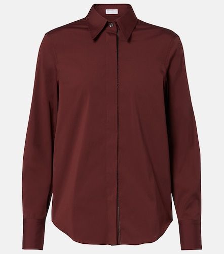 Camicia in misto cotone - Brunello Cucinelli - Modalova