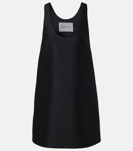 Abito corto in lana e seta - Balenciaga - Modalova