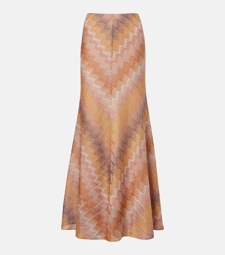 Gonna lunga con lamé a zig-zag - Missoni - Modalova