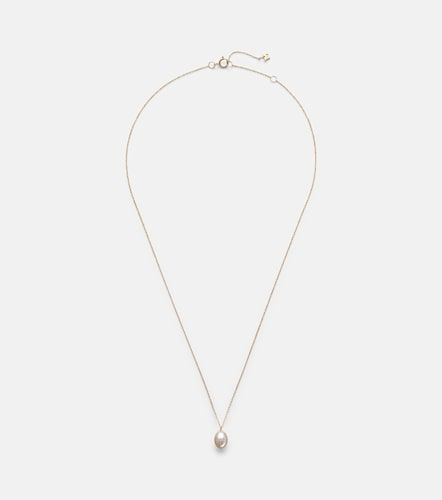 Collana in 14kt con perla e diamante - Mateo - Modalova