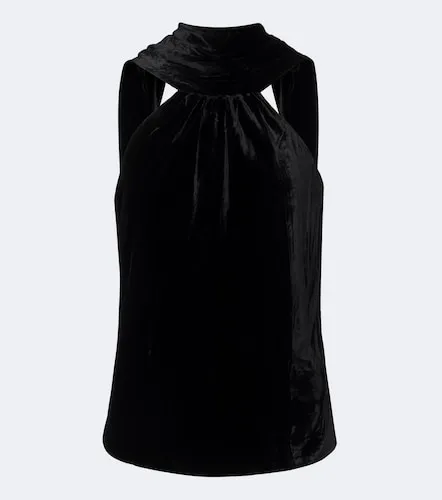 Scarlett draped caped velvet top - Simkhai - Modalova