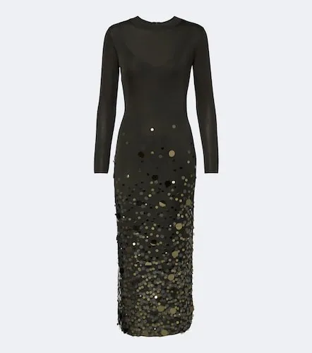 Sequined knitted midi dress - Carolina Herrera - Modalova