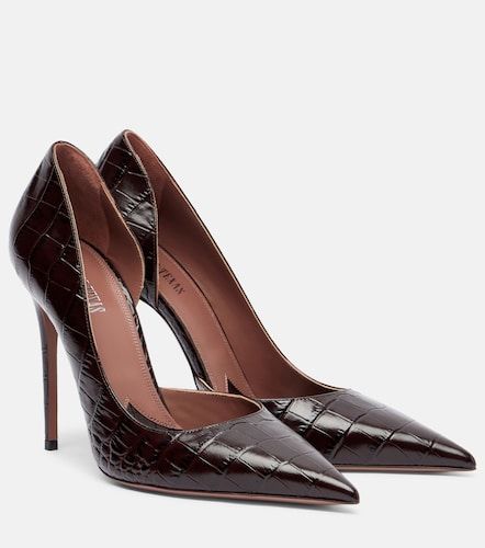 Vera croc-effect leather pumps - Paris Texas - Modalova