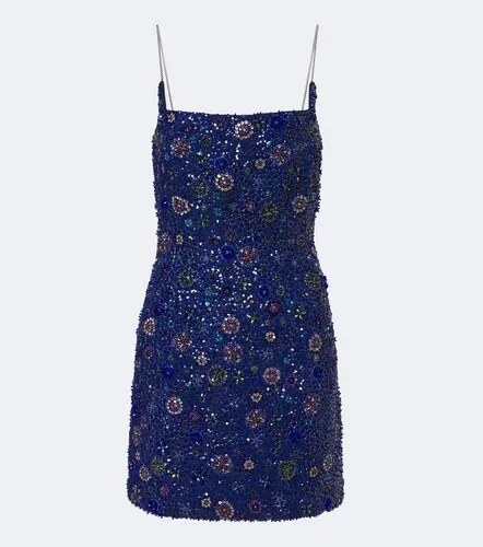 Là Fuori Vestido corto Crystal Midnight de seda - La Fuori - Modalova