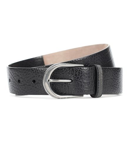 Embellished leather belt - Brunello Cucinelli - Modalova