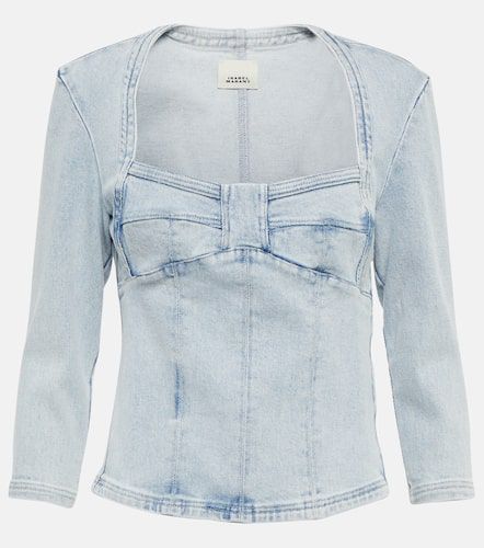 Vanio bleached denim top - Isabel Marant - Modalova