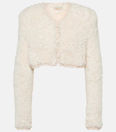 Cropped fleece cardigan - Magda Butrym - Modalova