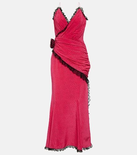 Alessandra Rich Abito midi in seta - Alessandra Rich - Modalova