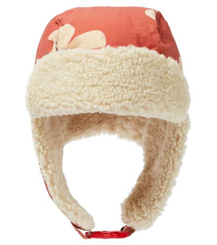 Faux shearling-lined printed chapka hat - Bobo Choses - Modalova