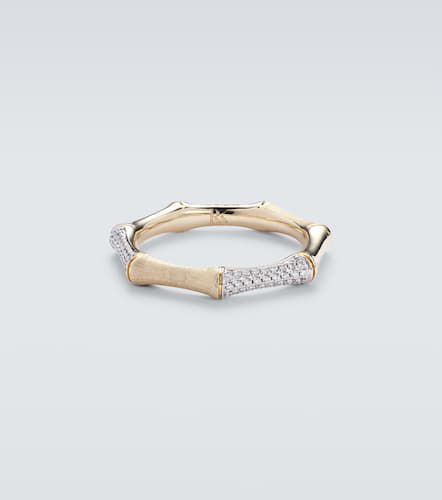 Bamboo 14kt ring with diamonds - Rainbow K - Modalova