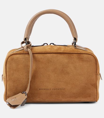 Small suede tote bag - Brunello Cucinelli - Modalova