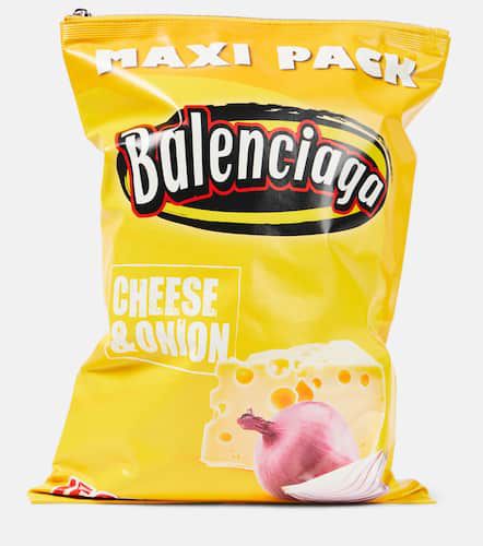 Clutch Chips in pelle con stampa - Balenciaga - Modalova