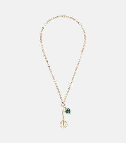 Resilience & True Love 18kt charm necklace with diamonds - FoundRae - Modalova