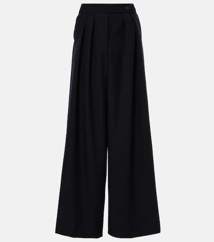 Pleated wool wide-leg pants - Dries Van Noten - Modalova