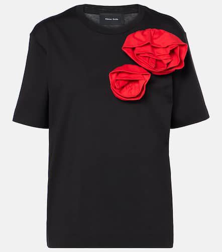 Boy floral-appliquÃ© cotton T-shirt - Simone Rocha - Modalova