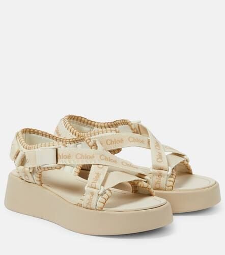 ChloÃ© Mila logo platform sandals - Chloe - Modalova