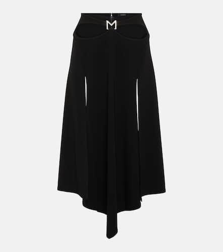 Falda midi asimétrica con logo - Mugler - Modalova