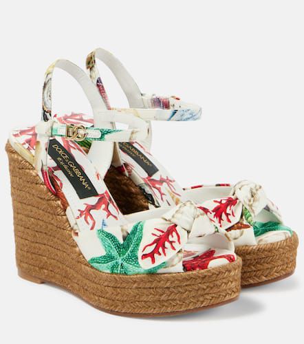 Capri Cava printed espadrille wedges - Dolce&Gabbana - Modalova