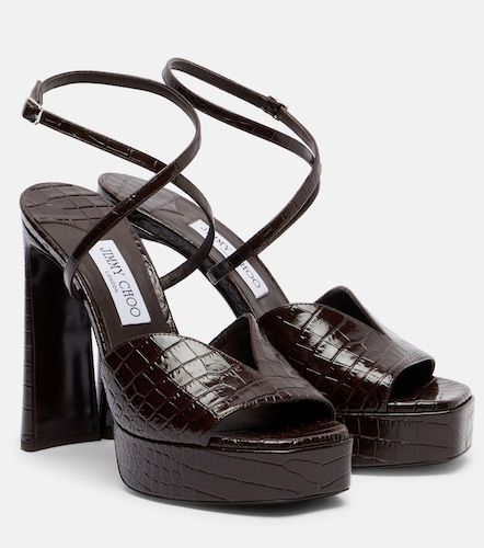 Karli 125 croc-effect platform sandals - Jimmy Choo - Modalova