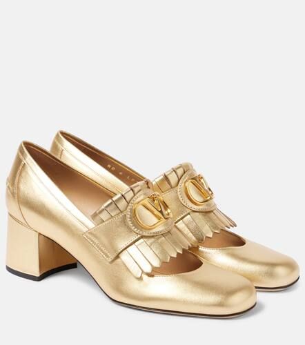 VLogo Signature fringed leather loafer pumps - Valentino Garavani - Modalova