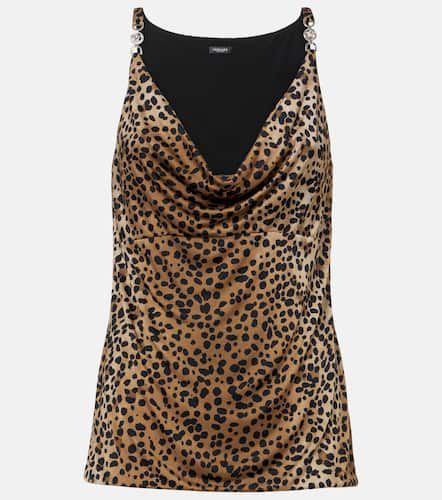 Medusa '95 leopard-print draped top - Versace - Modalova