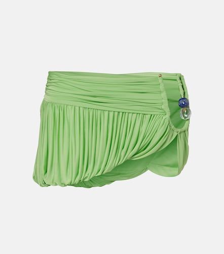 Beach Glass draped jersey miniskirt - Christopher Esber - Modalova