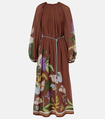 Alémais Vestido midi Alfie de algodón y seda - Alemais - Modalova