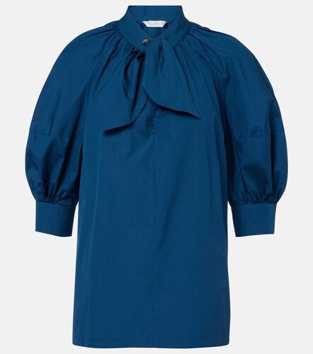 Blusa de popelín de algodón con lazada - Max Mara - Modalova
