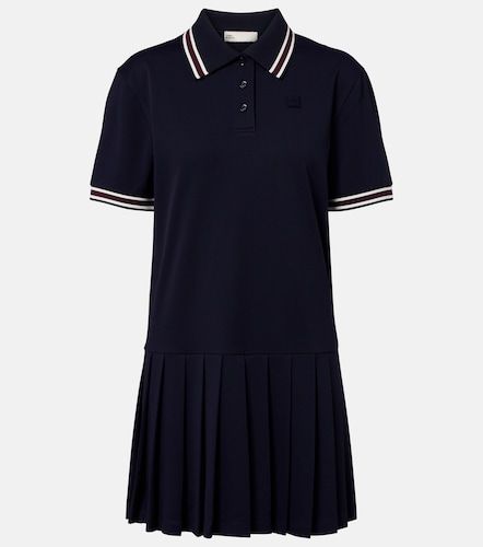Abito polo a righe plissé - Tory Burch - Modalova