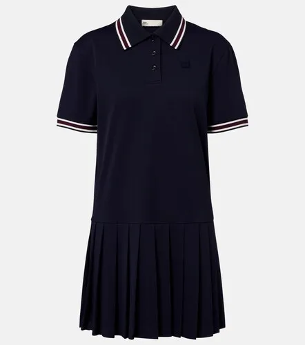 Striped pleated polo dress - Tory Burch - Modalova
