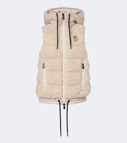 Chaleco de plumas de teddy con capucha - Moncler Grenoble - Modalova