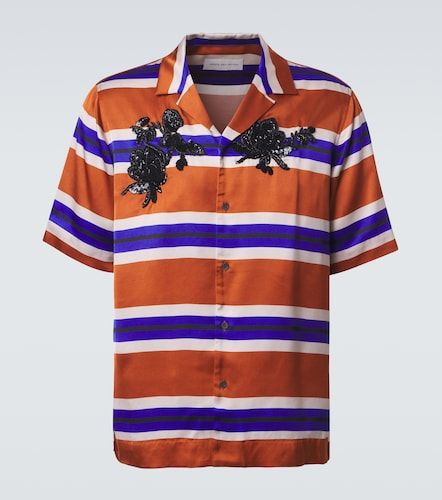 Camicia in raso a righe - Dries Van Noten - Modalova
