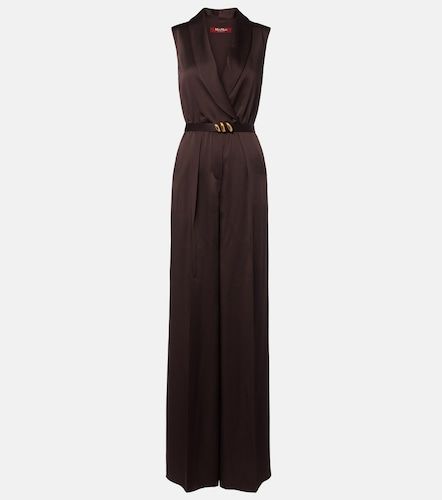 Mono de satén con cinturón - Max Mara - Modalova