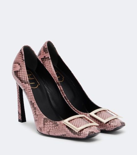 Trompette snake-print leather pumps - Roger Vivier - Modalova