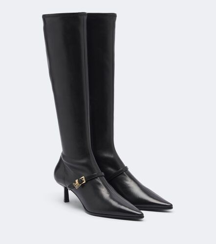 Prada Kniehohe Stiefel aus Leder - Prada - Modalova