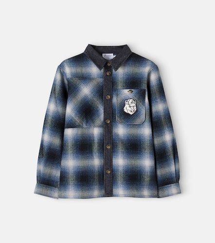 X Maison Kitsuné sobrecamisa de algodón a cuadros - Bonpoint - Modalova
