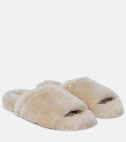 Slippers Acinda de borrego adornados - Jimmy Choo - Modalova