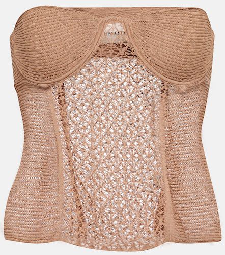 Khaite Lori lace knit bustier top - Khaite - Modalova