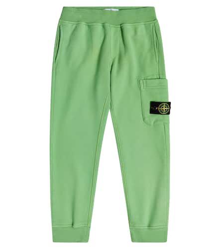 Logo cotton sweatpants - Stone Island Junior - Modalova