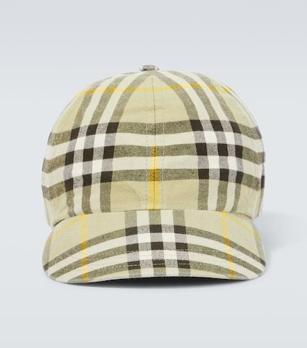Gorra de algodón con Check - Burberry - Modalova