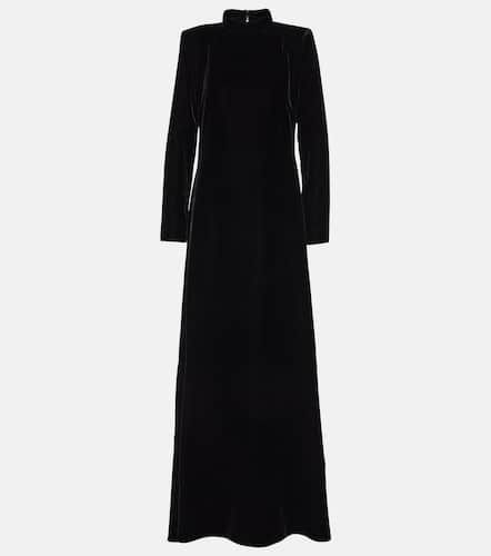 High-neck velvet gown - Oscar de la Renta - Modalova
