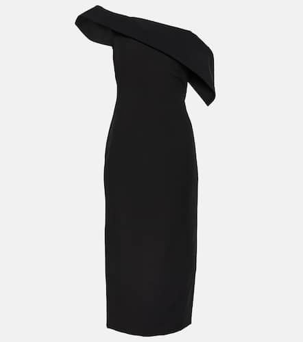 Asymmetric wool and silk midi dress - Roland Mouret - Modalova