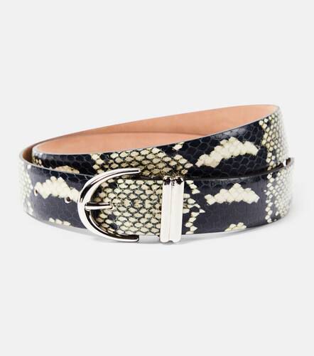 Bambi snake-effect leather belt - Khaite - Modalova