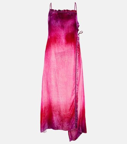 Flocked velvet midi dress - Acne Studios - Modalova