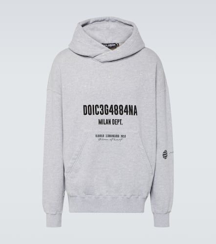 Sudadera de algodón estampada con logo - Dolce&Gabbana - Modalova
