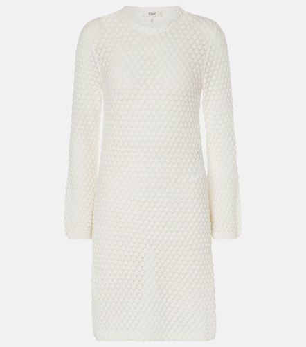 Chloé Vestido jersey de punto gofre de algodón - Chloe - Modalova