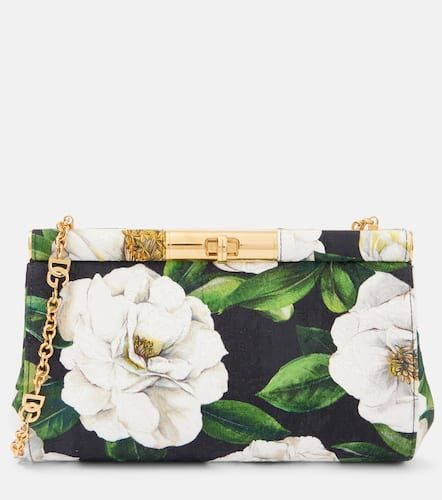 Clutch Marlene in broccato floreale - Dolce&Gabbana - Modalova