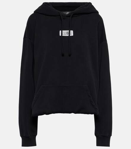 Logo cotton jersey hoodie - MM6 Maison Margiela - Modalova