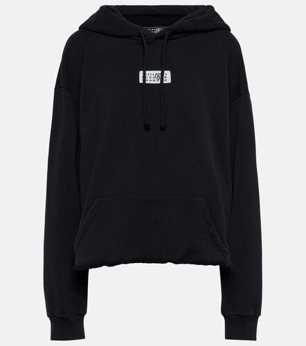 Sudadera con capucha de algodón con logo - MM6 Maison Margiela - Modalova