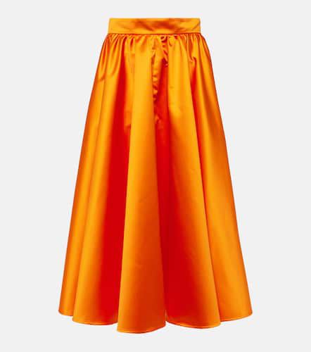 Patou Pleated satin midi skirt - Patou - Modalova